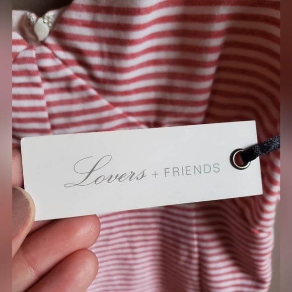 NWT Lovers + Friends × REVOLVE Candace Romper in Cherry Stripe - Picture 13 of 16